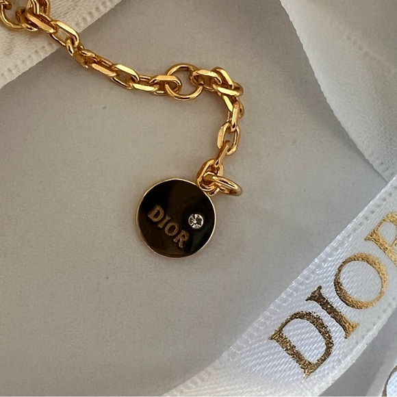 Dior Petit CD Crystal Star Charm Double Chain Bracelet - Picture 10 of 16